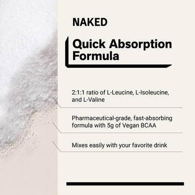 naked bcaa powder amino acids vegan BCAA