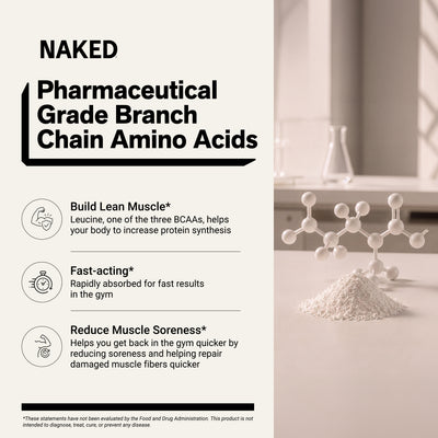 Vertakte-keten aminozuren | Naked BCAA's - 100 porties
