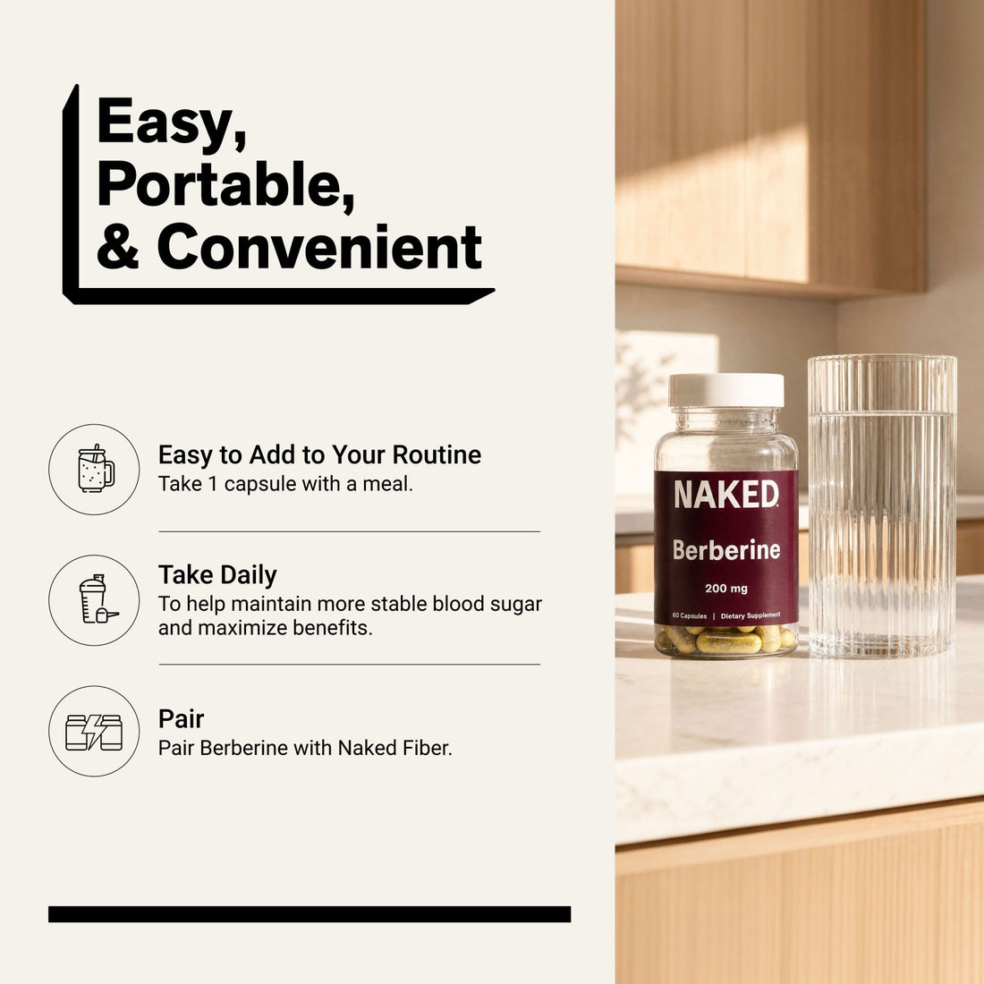 naked berberine capsule daily use directions