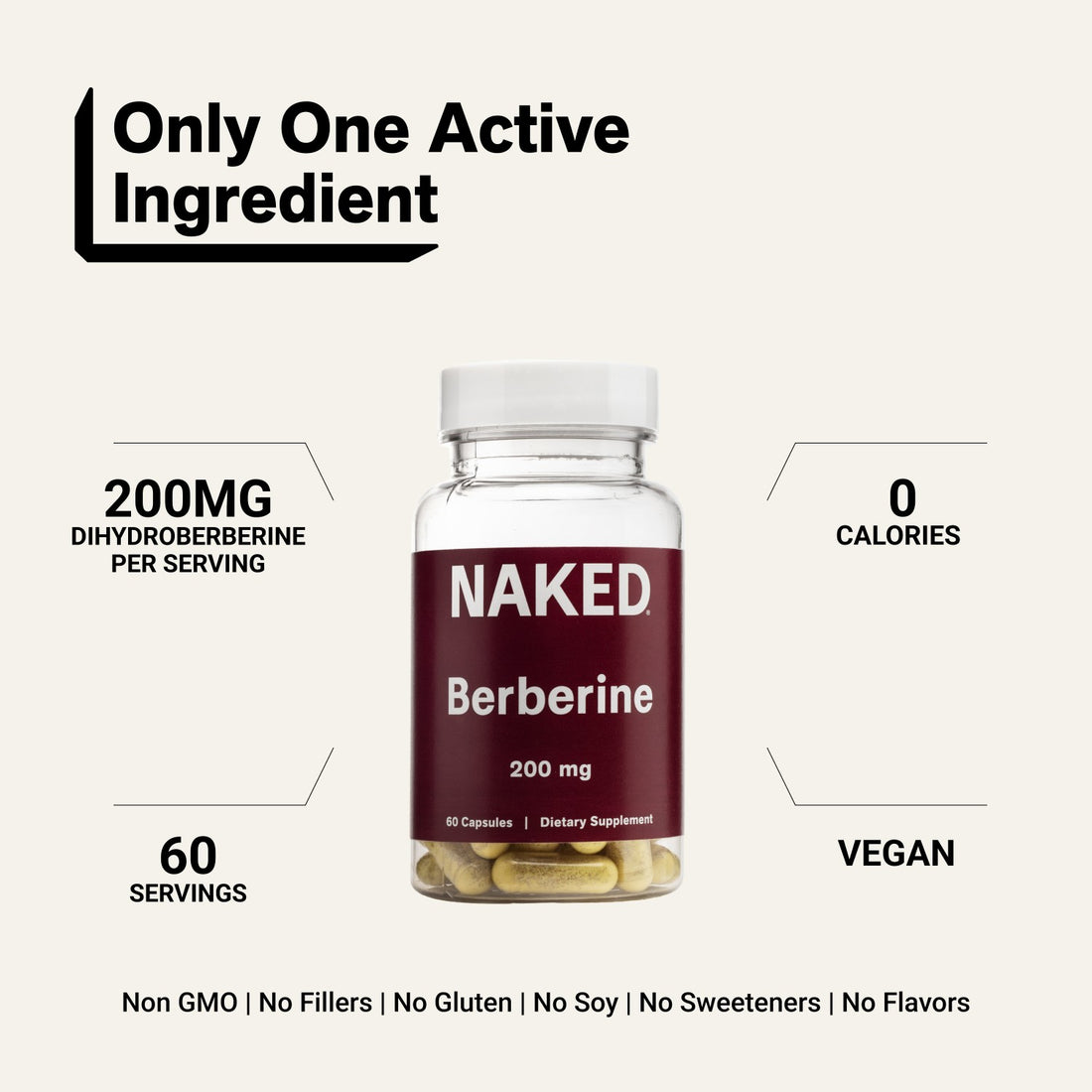 naked berberine 200 mg capsule product overview