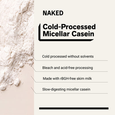 naked casein vanilla 5lb with 3 ingredients and 26g protein.