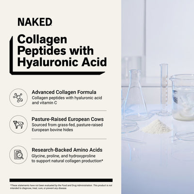 naked collagen advanced unflavored with hyaluronic acid and vitamin c.
