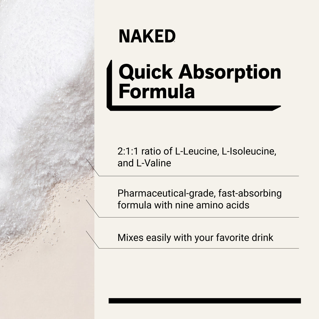 naked eaa fast absorbing formula amino acid