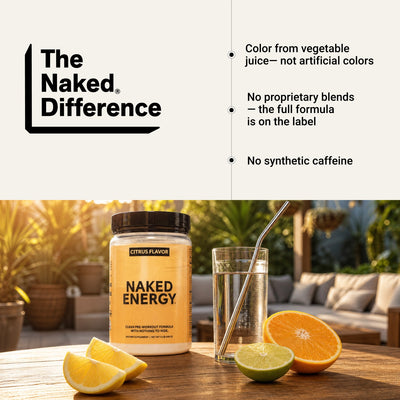 naked energy citrus pre-workout ingredient highlights
