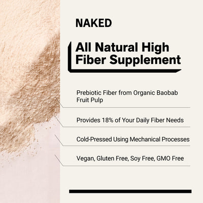 naked fiber 300 g with 5 g fiber per serving