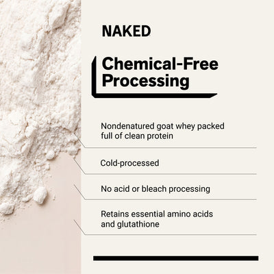 naked goat unflavored whey protein with 23 g protein.