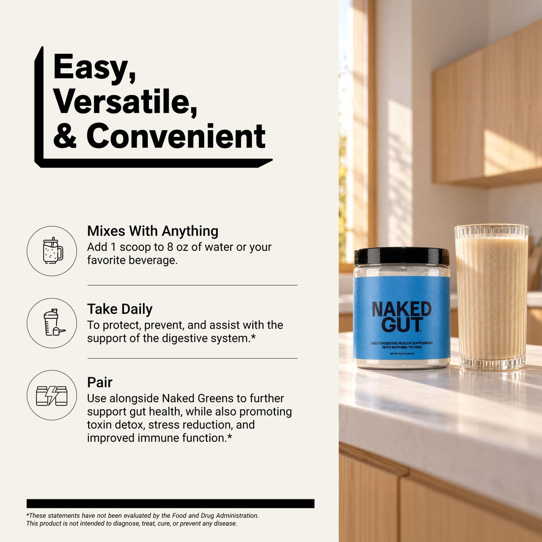 how to mix and use naked gut powder