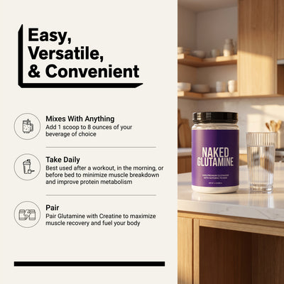 naked l glutamine powder 