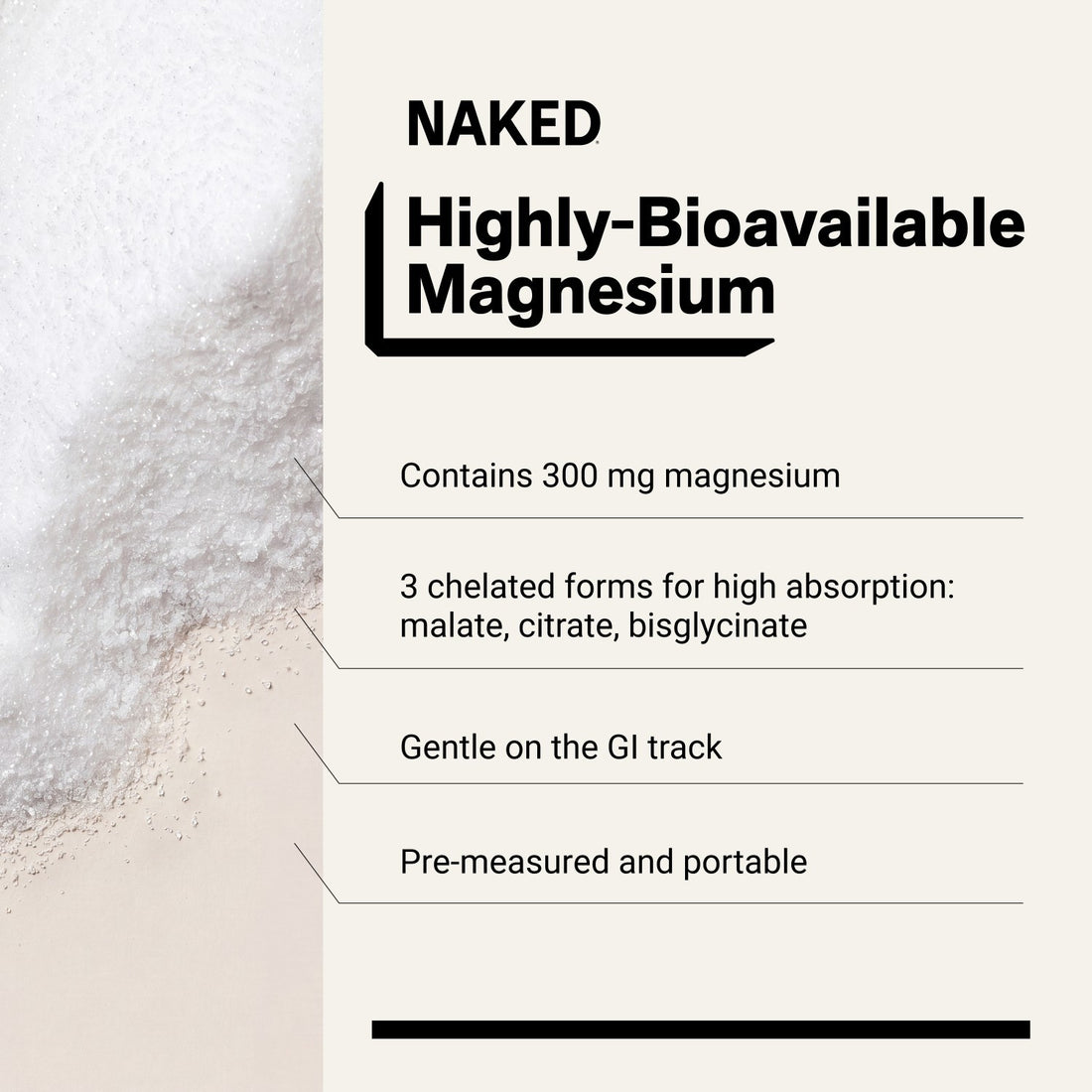 naked magnesium 300 mg capsule product overview