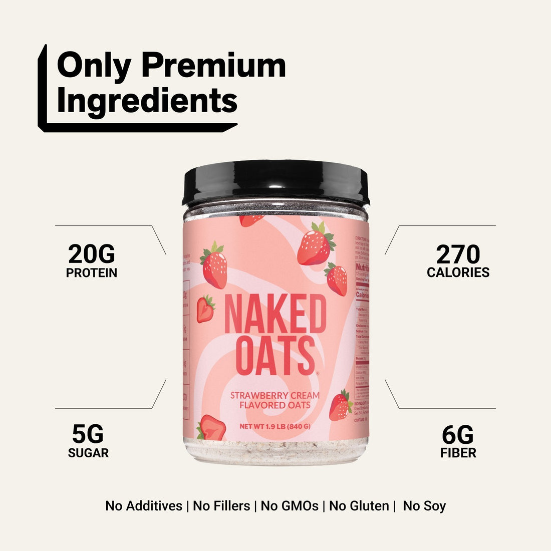 naked oats strawberry cream product overview