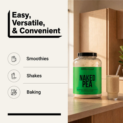 naked pea vanilla for smoothies, shakes and baking