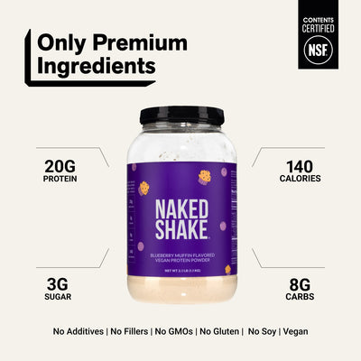 naked shake blueberry muffin product overview