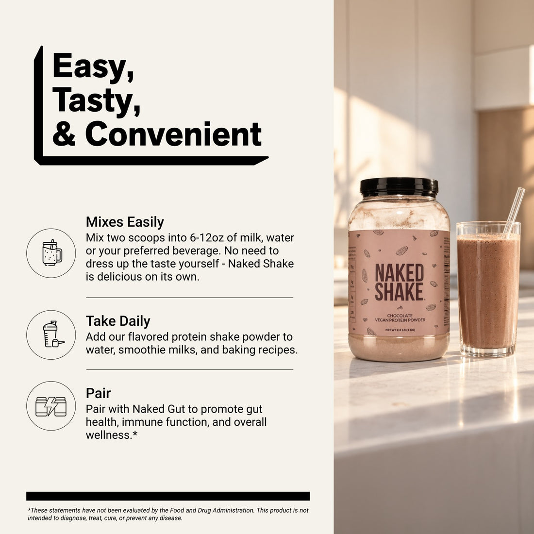 naked shake chocolate mixing directions