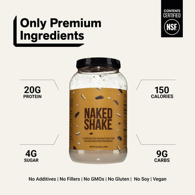 naked shake chocolate peanut butter product overview