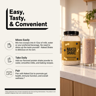 naked shake peanut butter blueberry mixing directions