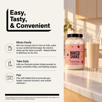 naked shake strawberry banana mixing directions
