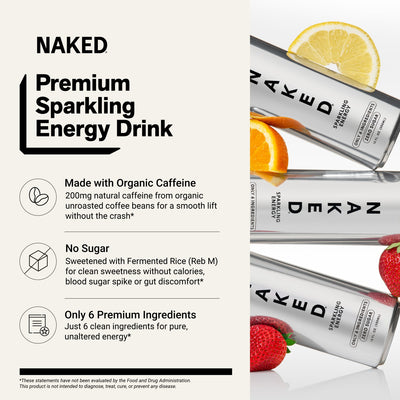 naked sparkling energy drink ingredients and benefits