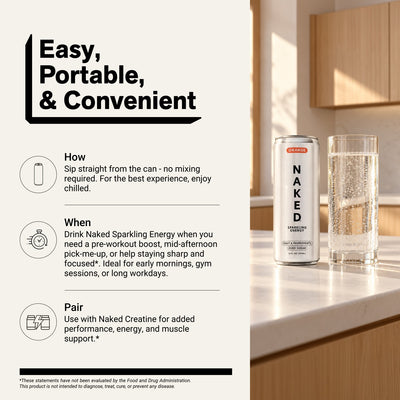 naked sparkling energy orange serving directions