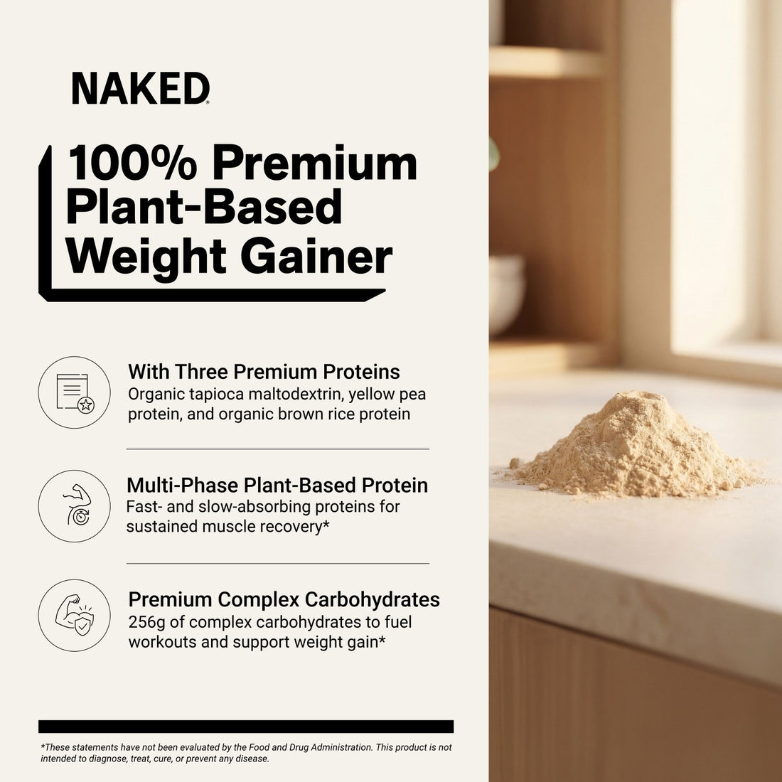 naked vegan mass chocolate peanut butter weight gainer benefits
