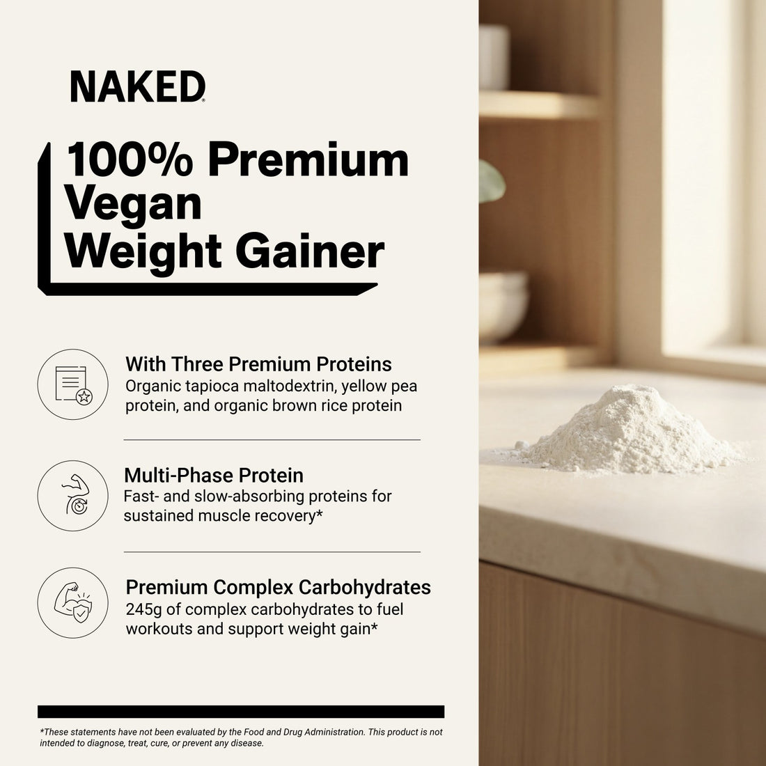 naked vegan mass vanilla weight gainer benefits