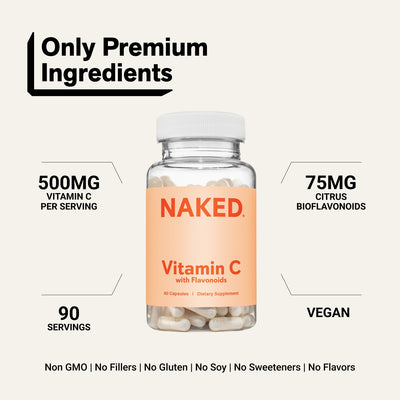 naked vitamin c 500 mg capsule product overview