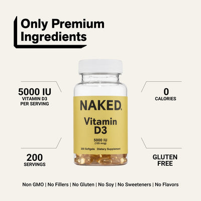 naked vitamin d3 5000 iu softgel product overview