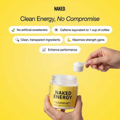 Suplemento pre-entrenamiento | Naked Energy - 50 porciones