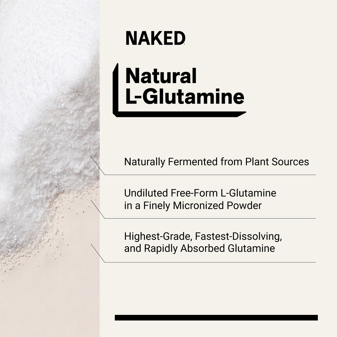 Glutamine Poeder | Naked Glutamine 1KG