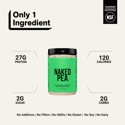 pea powder protein clean ingredient gluten-free soy-free
