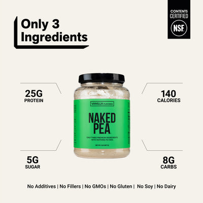 pea powder protein clean ingredient gluten-free soy-free