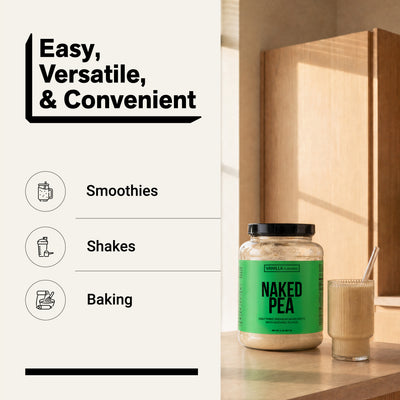 pea protein powder smoothies shakes baking
