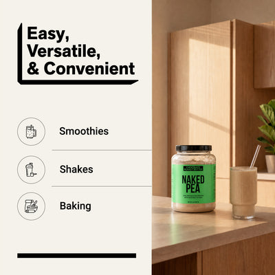 pea protein powder smoothies shakes baking