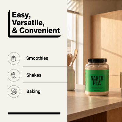 pea protein smoothies shakes baking
