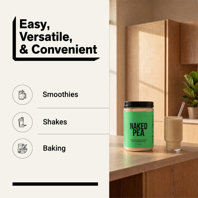 pea protein smoothies shakes baking