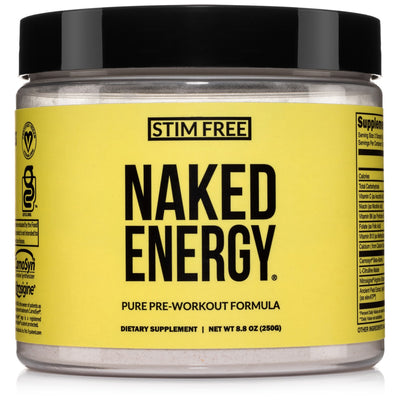 Stim Free Pre Workout | Stim Free Naked Energy - 50 Servings