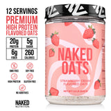 protein oats strawberries and cream