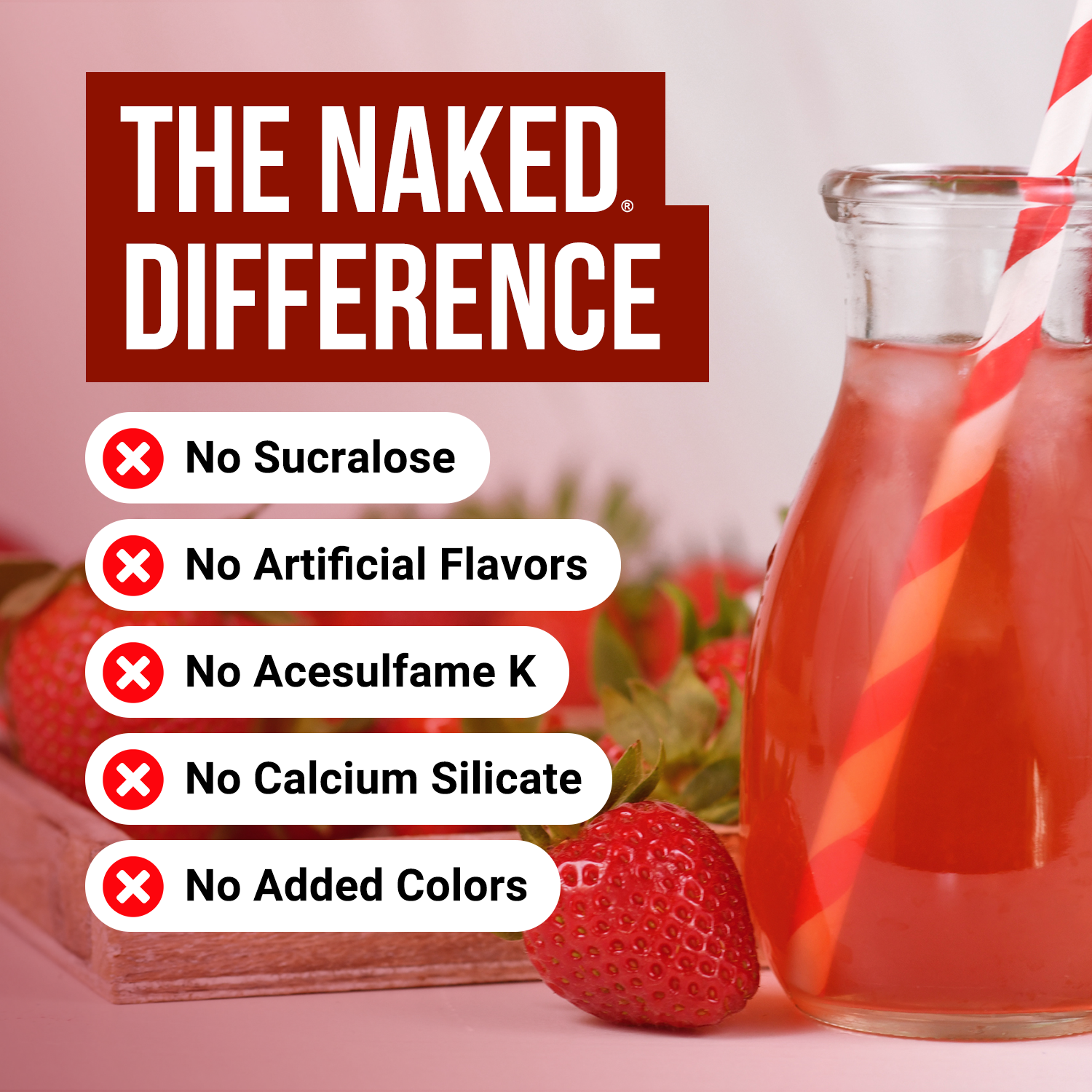 Strawberry Creatine Monohydrate Powder | Naked Creatine - 1.1LB - Image 2