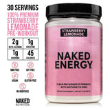 Suplemento preentrenamiento con cítricos | Naked Energy - 30 porciones
