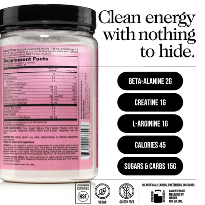 Strawberry Lemonade Pre Workout Supplement | Naked Energy - 30 Servings