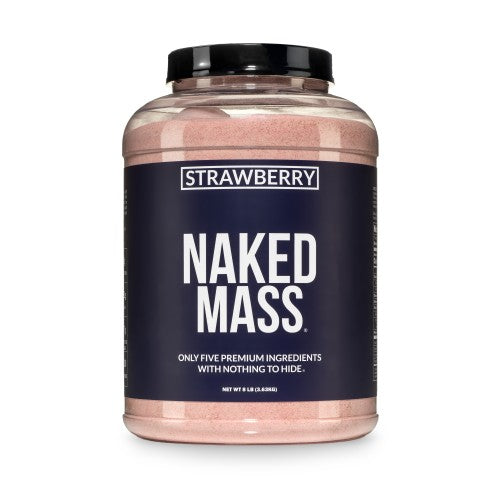 Suplemento proteico para aumentar de peso con sabor a fresa | Naked Mass - 8 libras