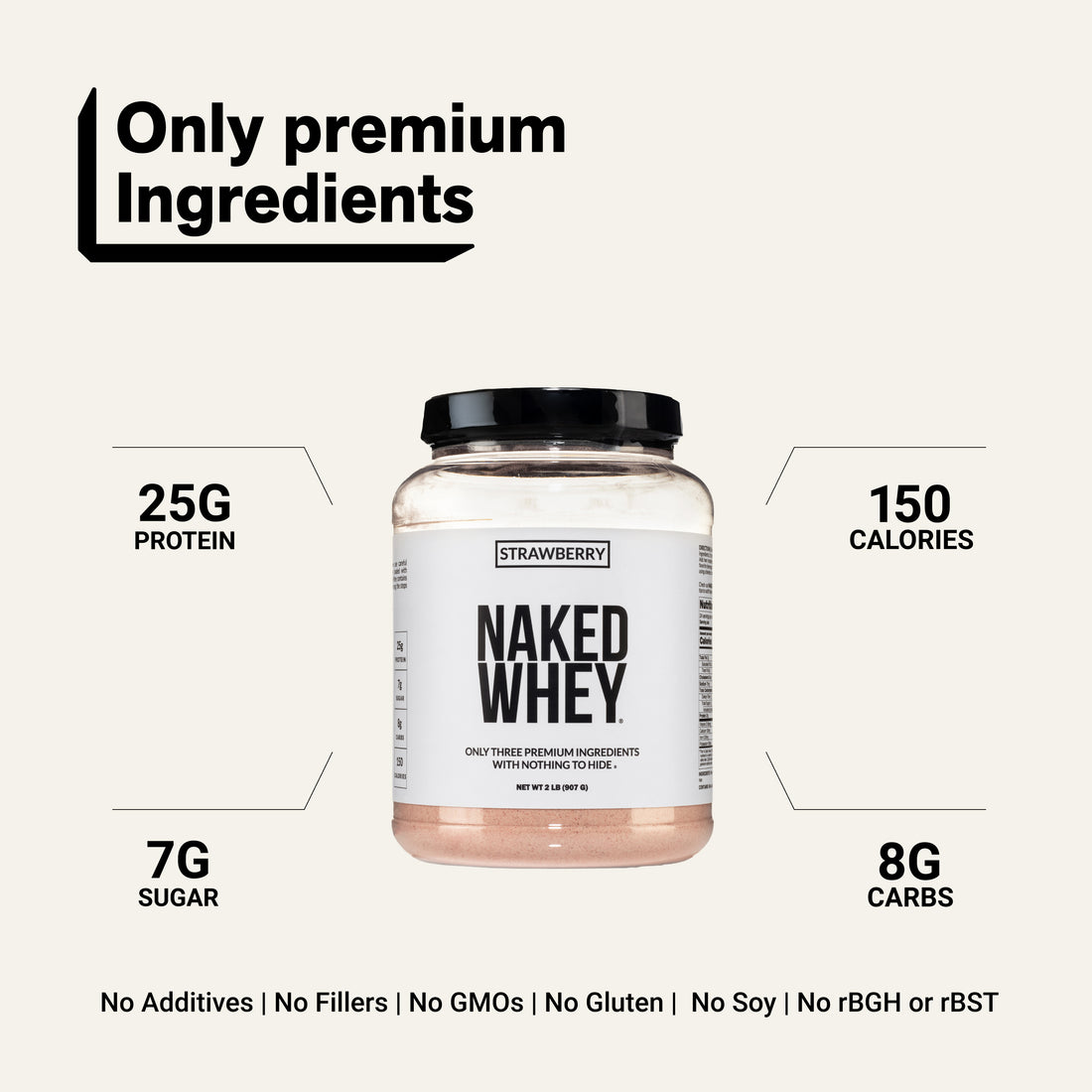 whey isolate protein powder clean ingredient gluten-free soy-free