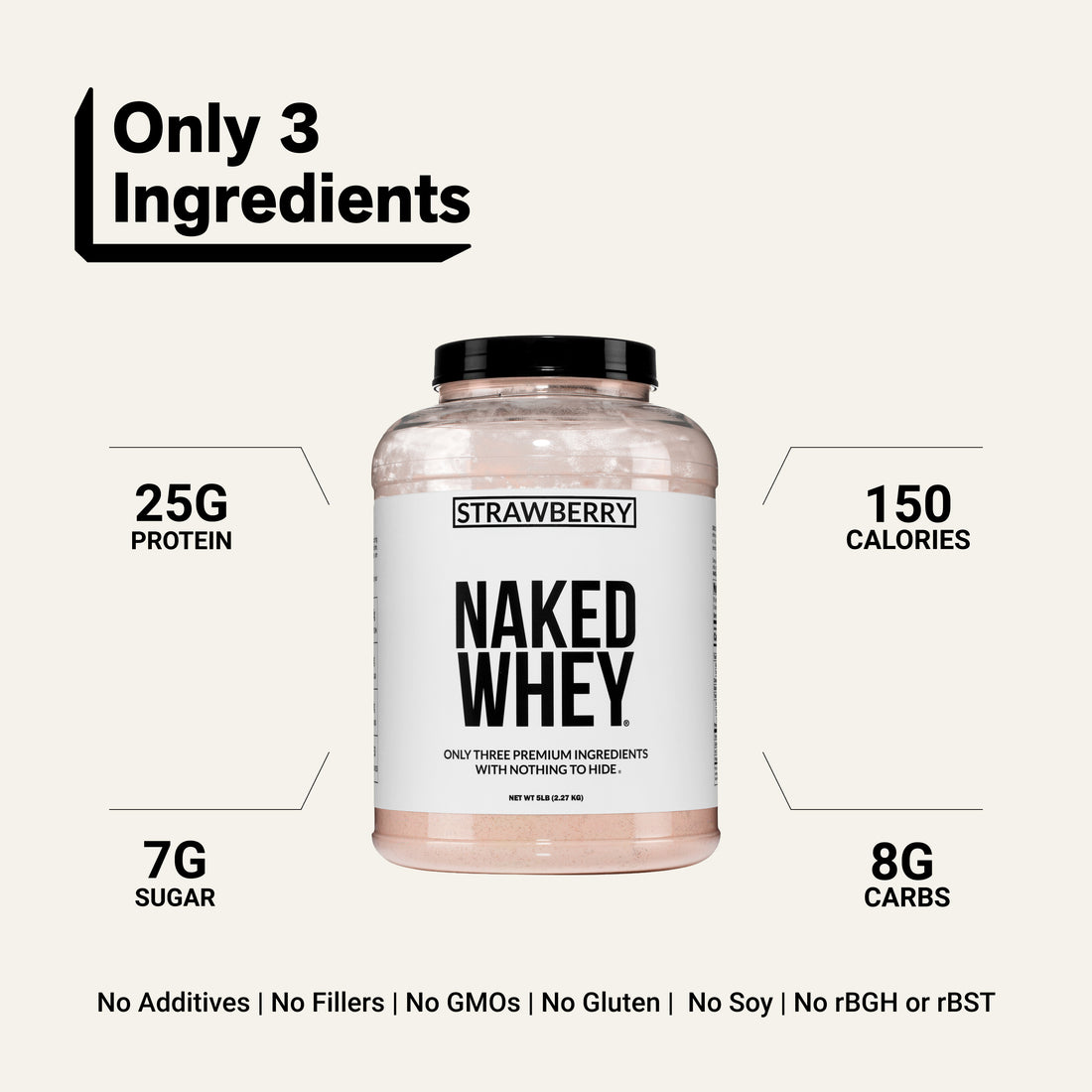 whey isolate protein powder clean ingredient gluten-free soy-free