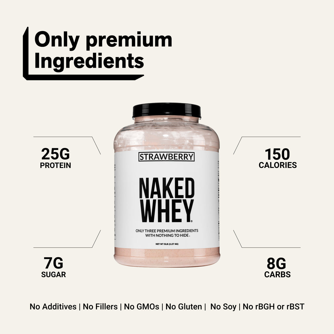 whey isolate protein powder clean ingredient gluten-free soy-free