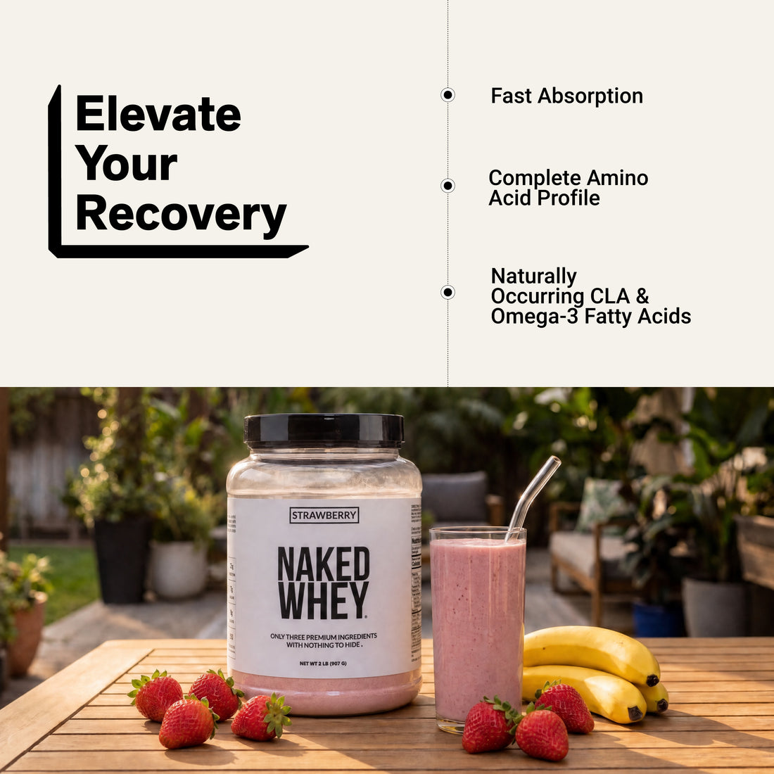 nutrition facts grass fed whey protein powder strawberry