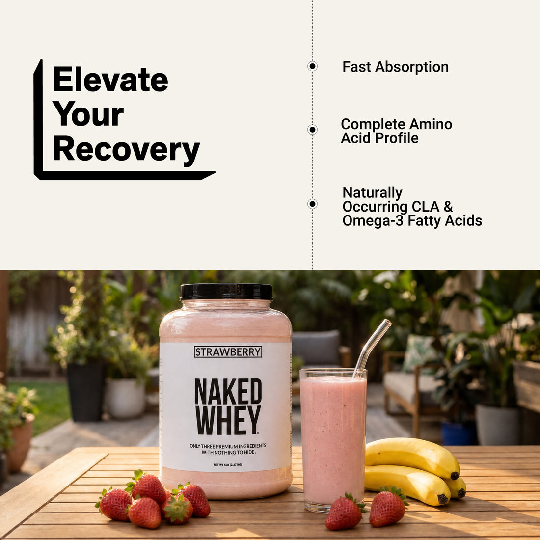 strawberry whey protein shake isolate powder amino acid