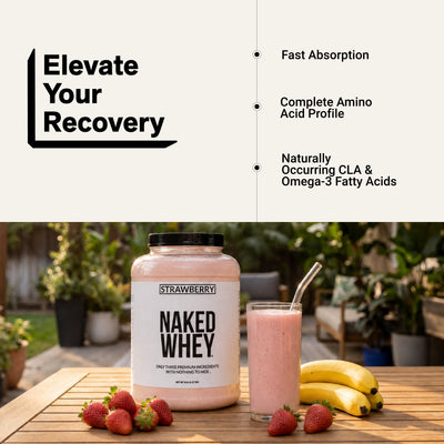 strawberry whey protein shake isolate powder amino acid