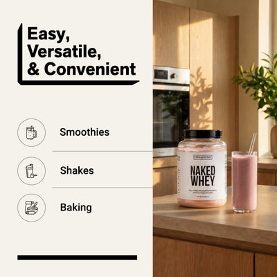 strawberry whey protein smoothies shakes baking