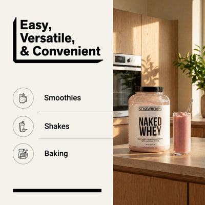 strawberry whey protein smoothies shakes baking