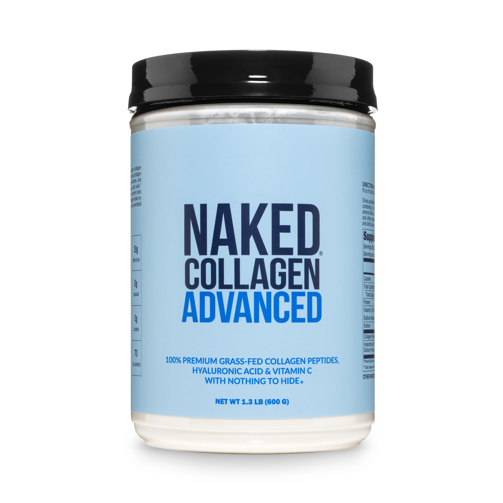Collagen Peptides with Hyaluronic Acid | Naked Collagen Adva