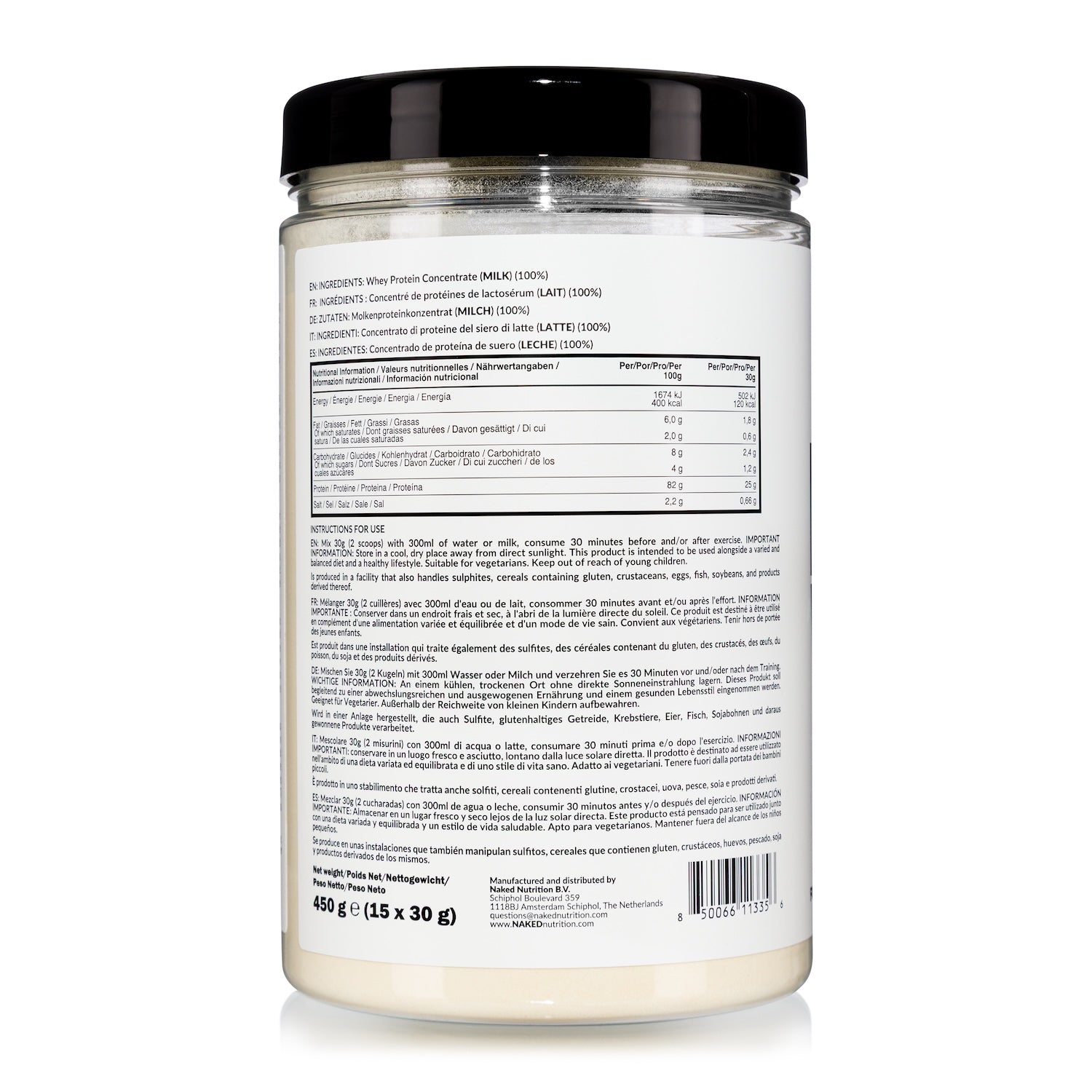 Grass Fed Whey Protein Powder | Naked Whey - 450g